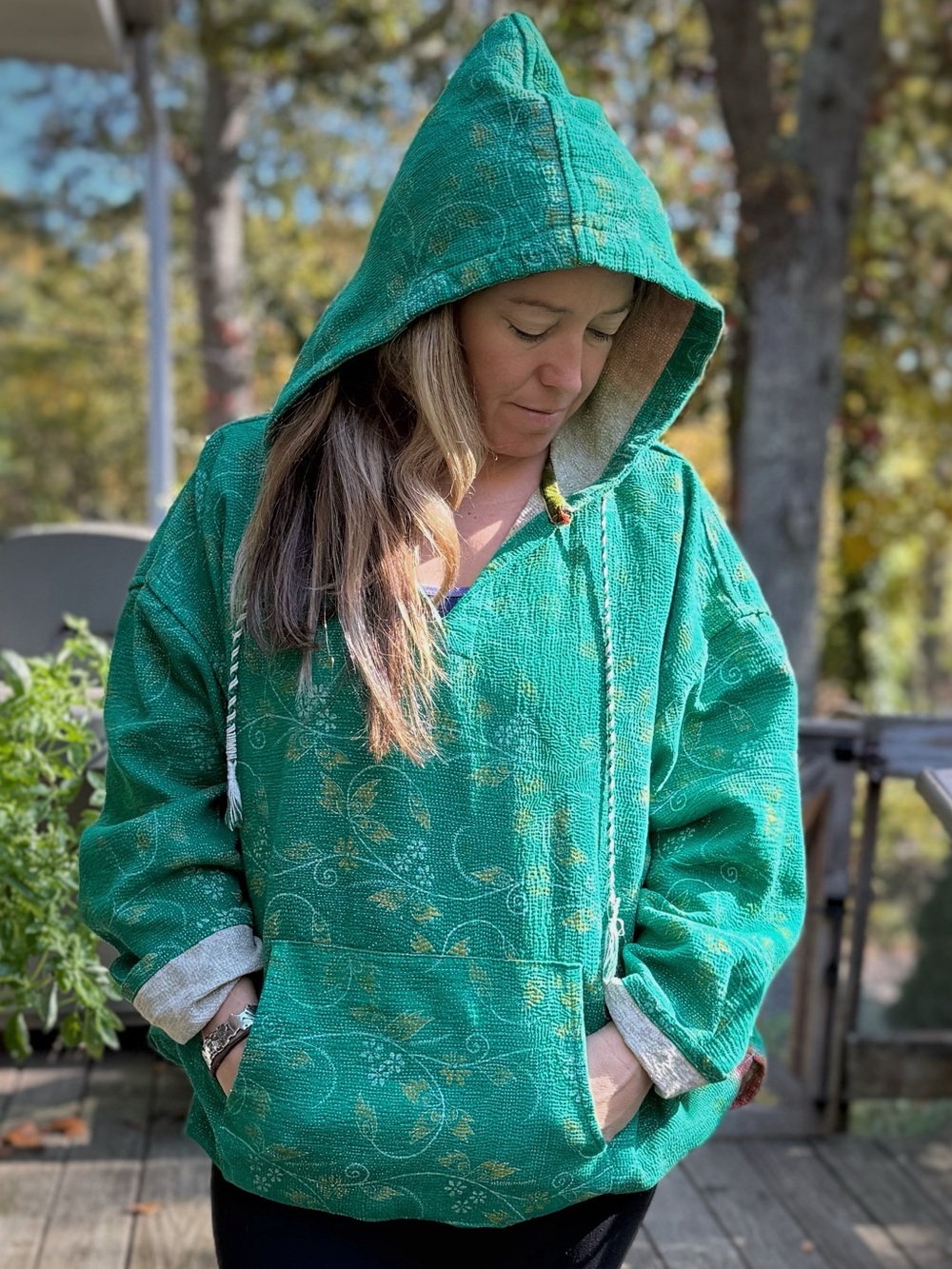 Kantha Bae Under the stars Hoodie. (Altered)